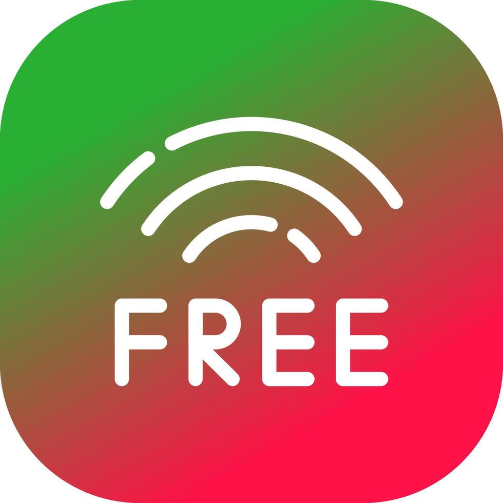 Free Wifi Creative Icon Design vector