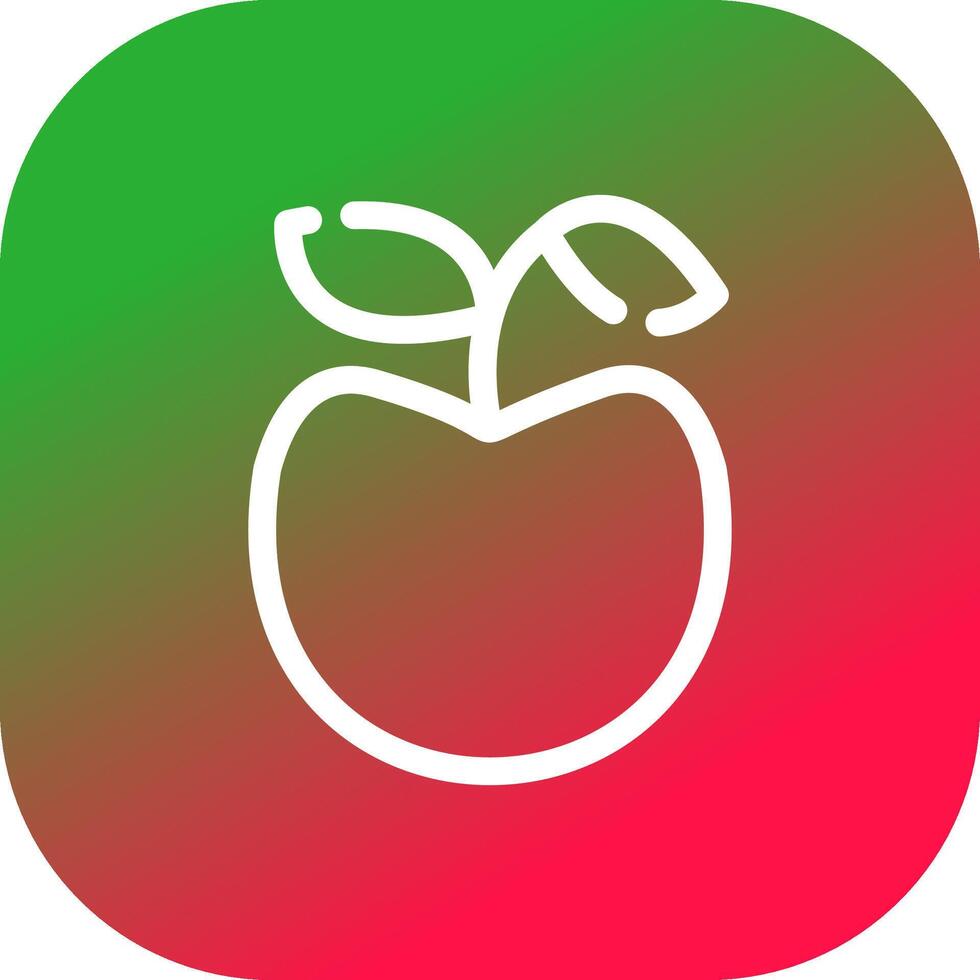 diseño de icono creativo de manzana vector