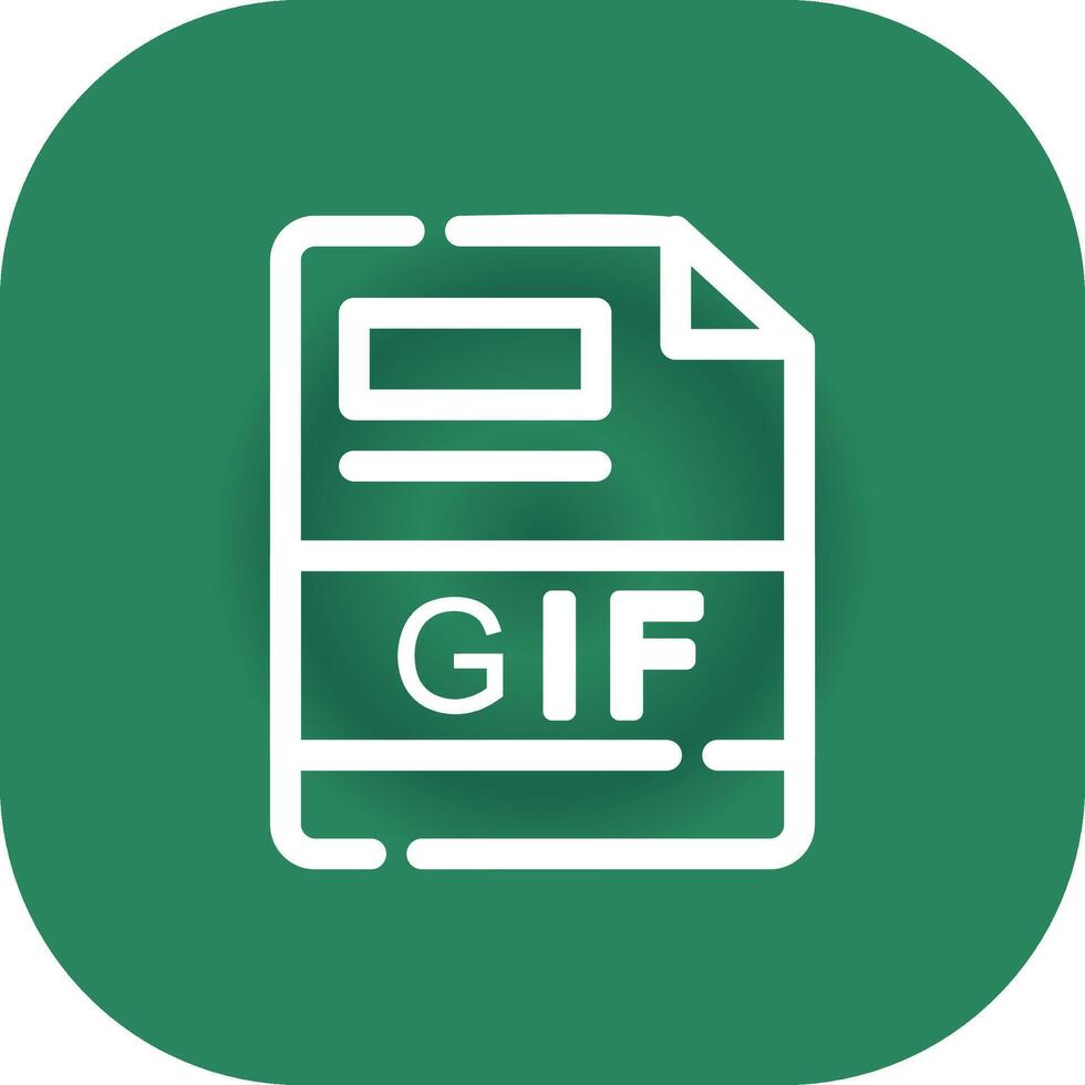 GIF Creative Icon Design vector