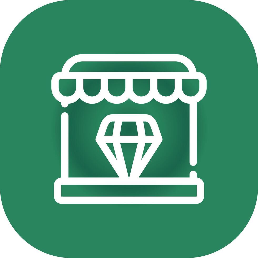 Diamond Shop Creative Icon Design vector