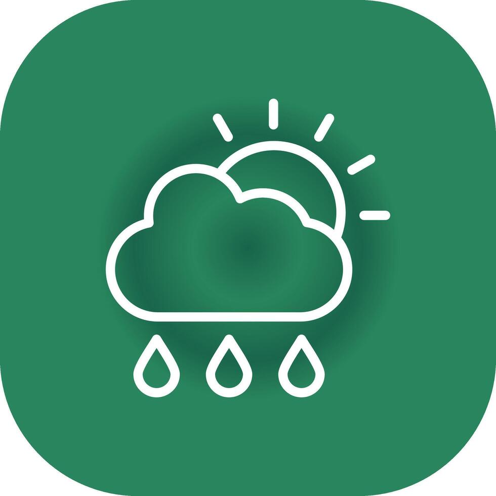 Rain Creative Icon Design vector