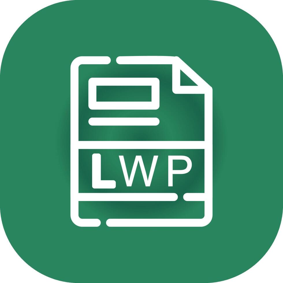 lwp creativo icono diseño vector