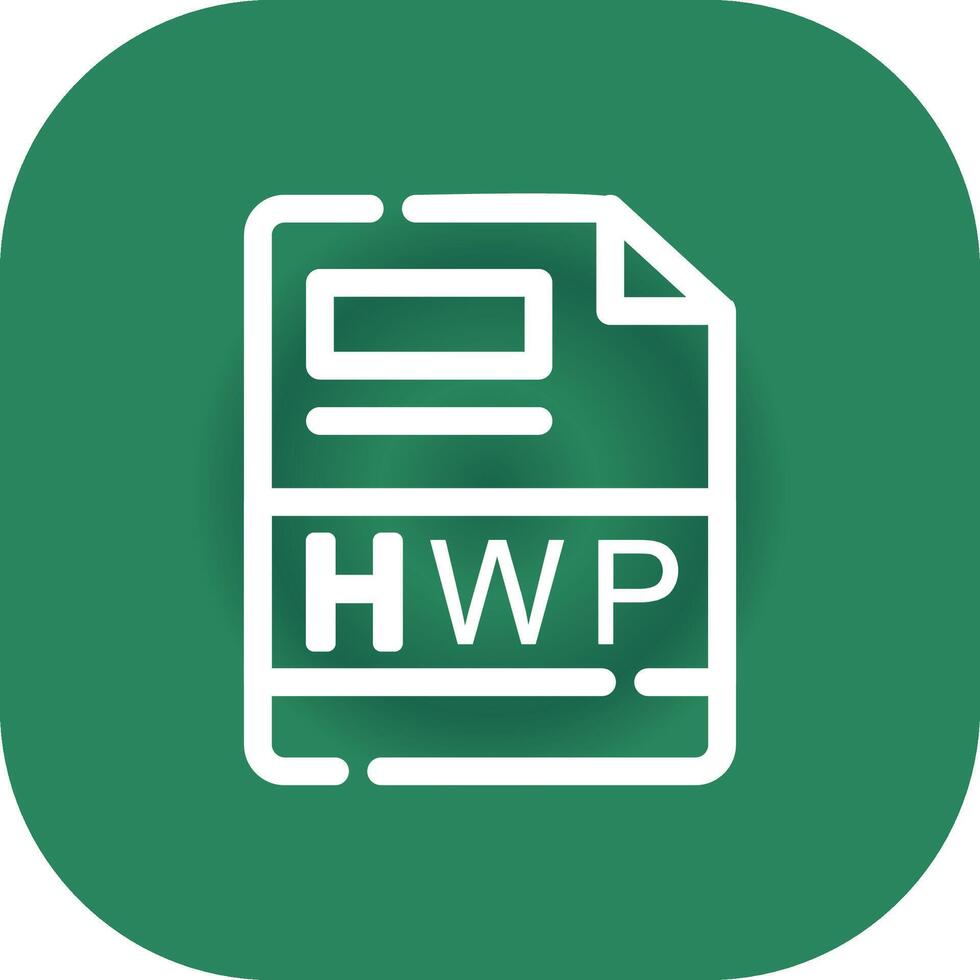 hwp creativo icono diseño vector