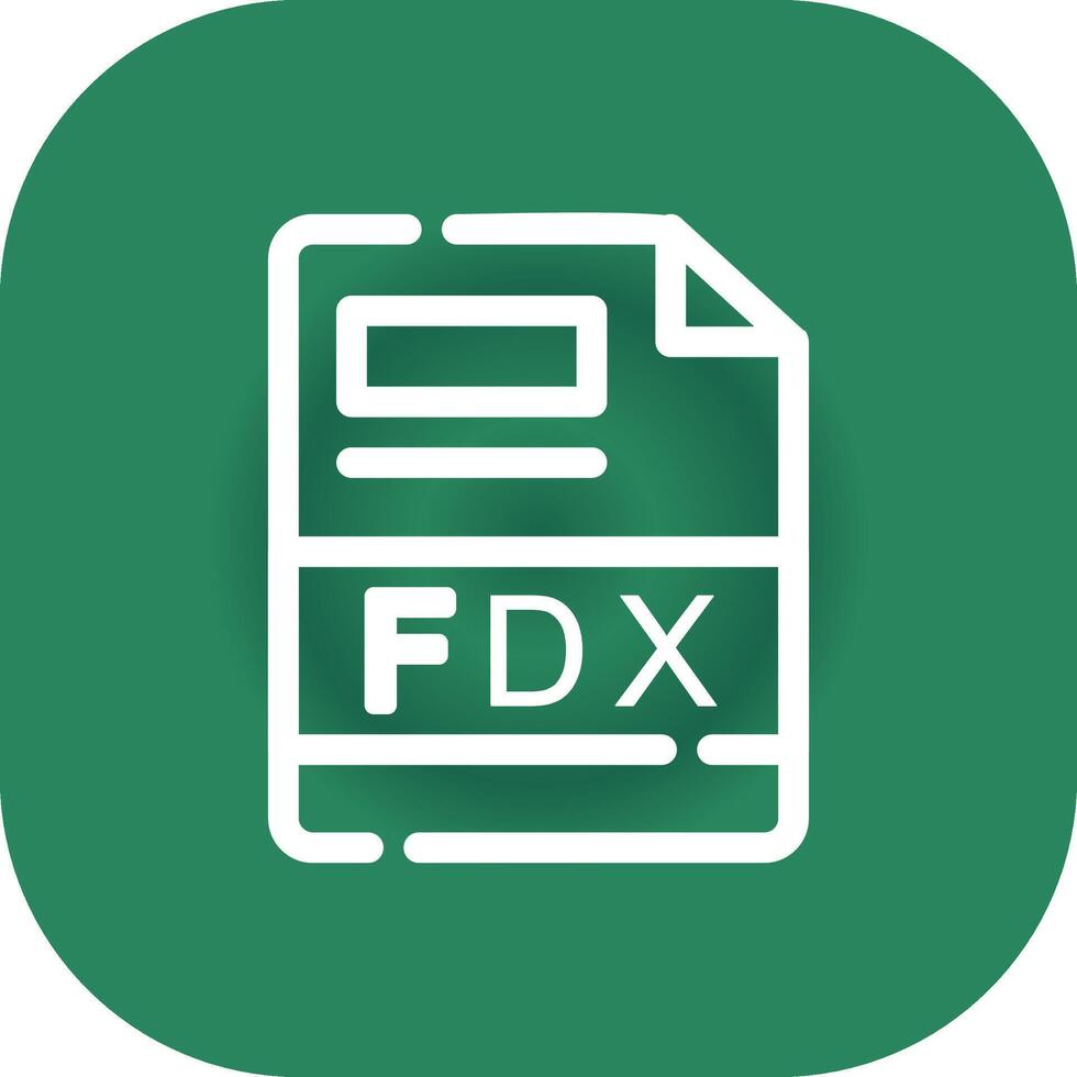 fdx creativo icono diseño vector