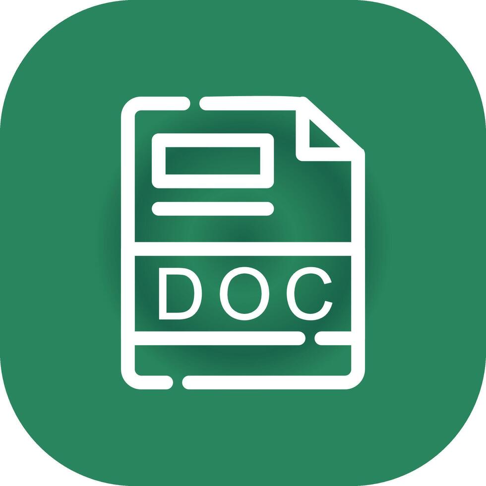 DOC Creative Icon Design vector