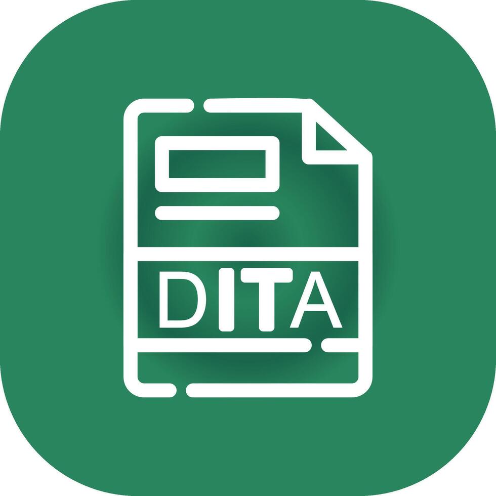 dita creativo icono diseño vector