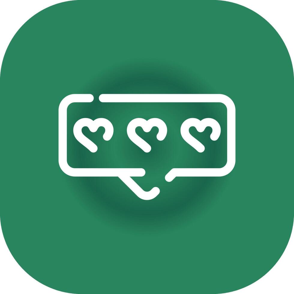 Comment Heart Creative Icon Design vector