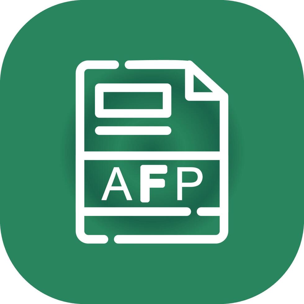 afp creativo icono diseño vector