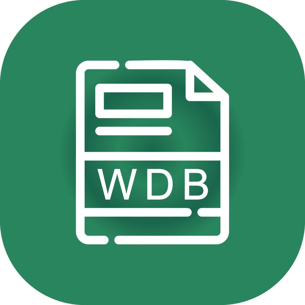 wdb creativo icono diseño vector