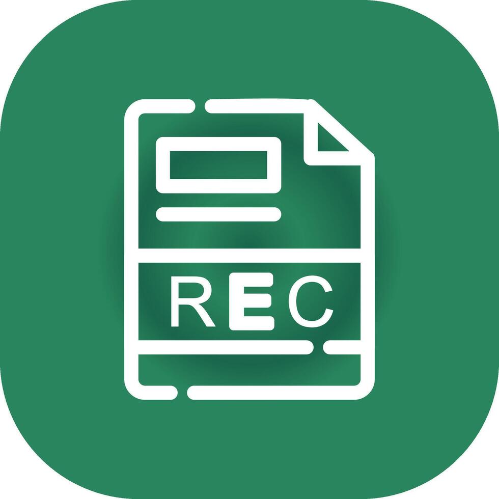 REC Creative Icon Design vector