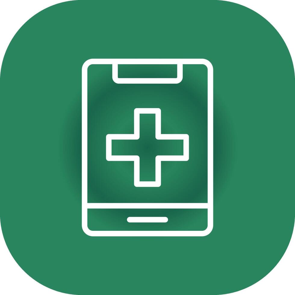 Medical Phone Creative Icon Design vector