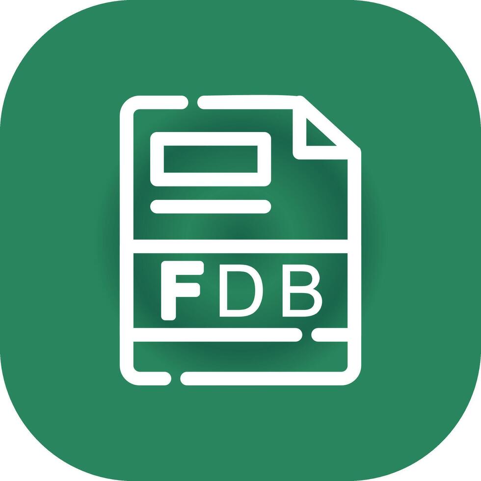 FDB Creative Icon Design vector