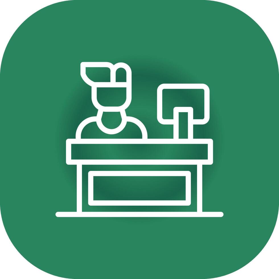 Cashier Creative Icon Design vector