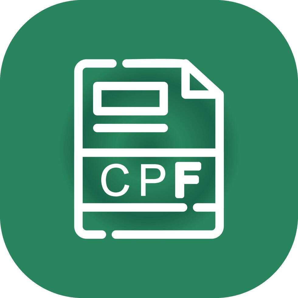 cpf creativo icono diseño vector