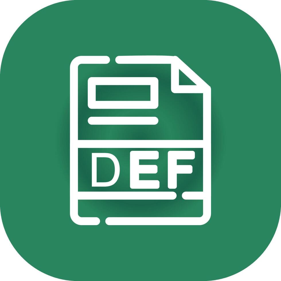 DEF Creative Icon Design vector