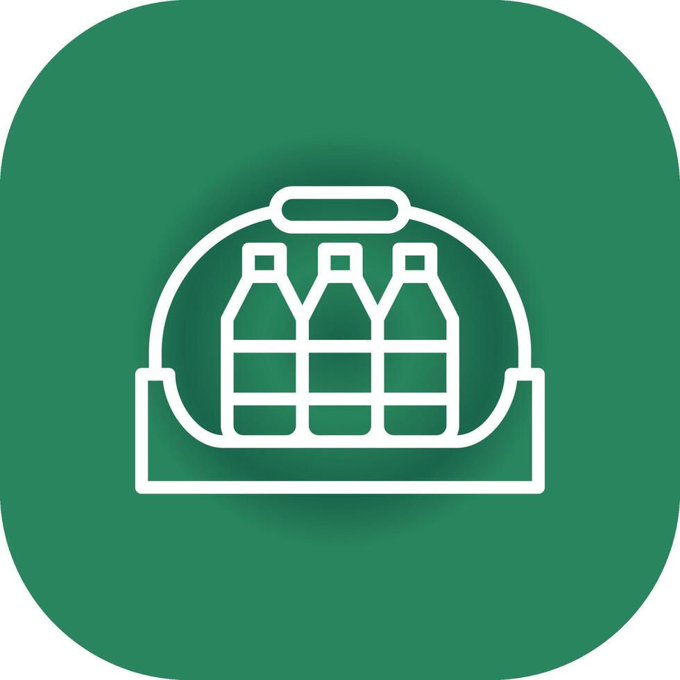 Bottle shelf Creative Icon Design vector