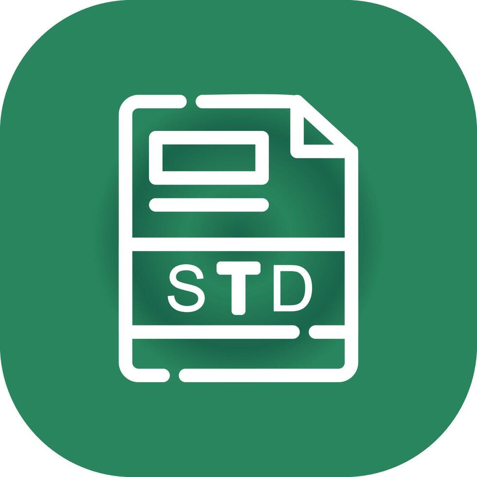 std creativo icono diseño vector