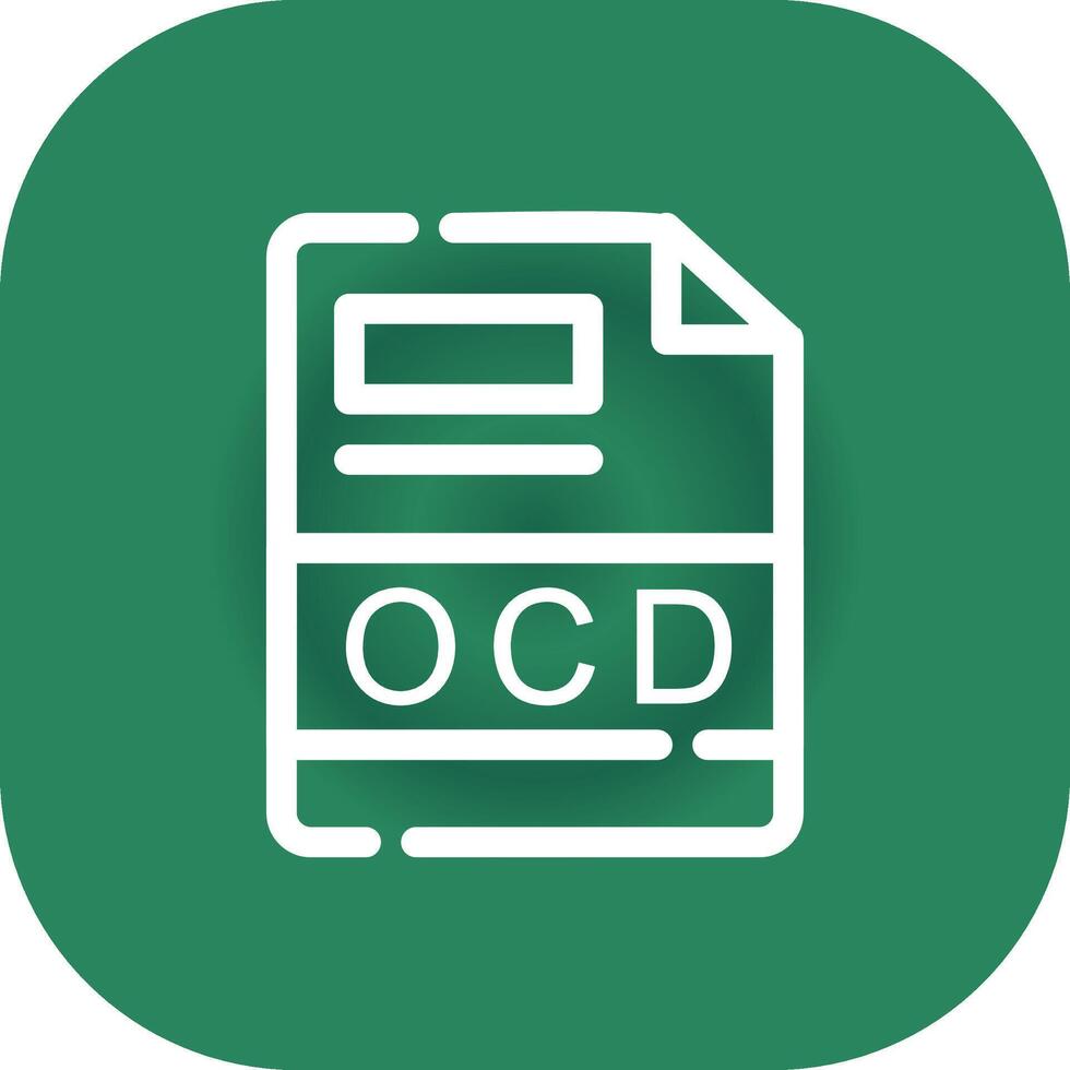 OCD Creative Icon Design vector