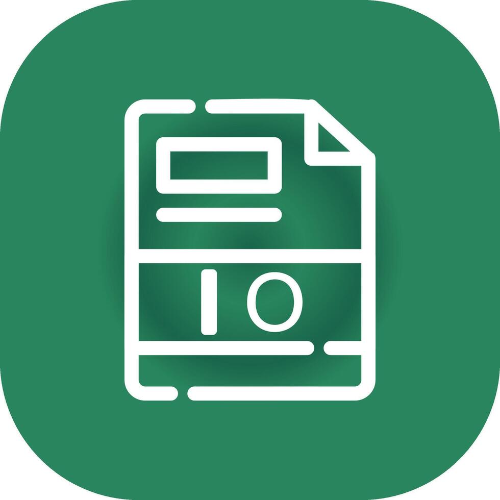 IO Creative Icon Design vector
