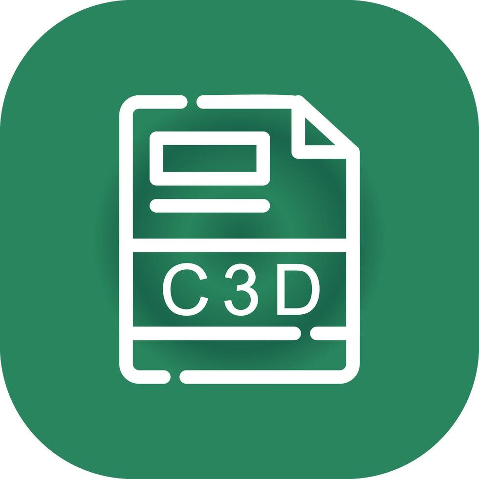 c3d creativo icono diseño vector