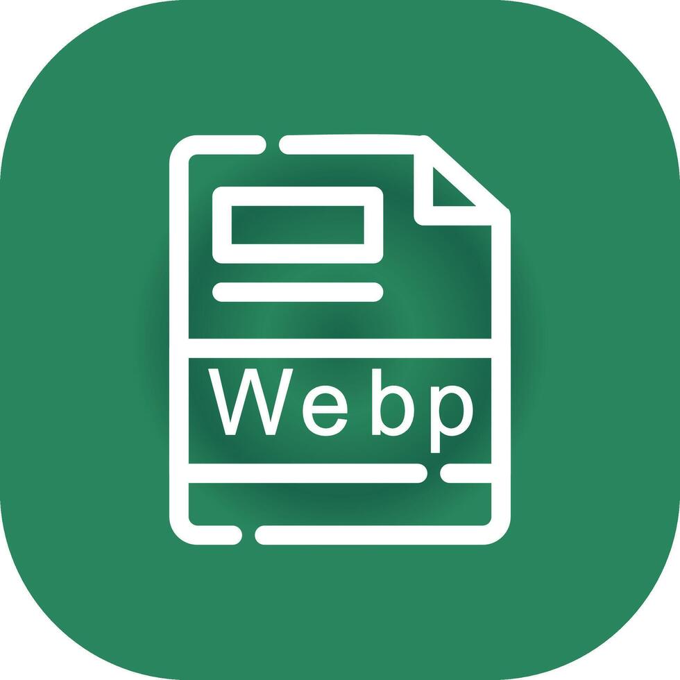 Webp Creative Icon Design vector