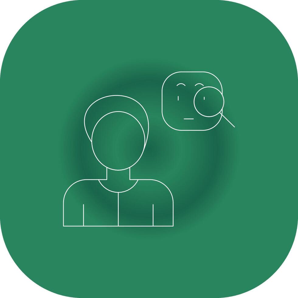 Suspicious Creative Icon Design vector