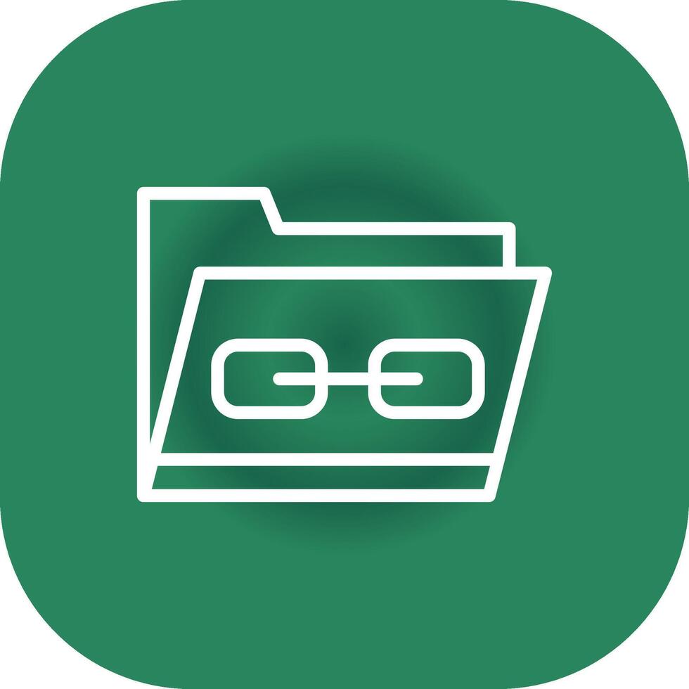 Link Folder Creative Icon Design vector