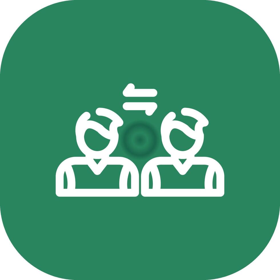 Social Distancing Creative Icon Design vector