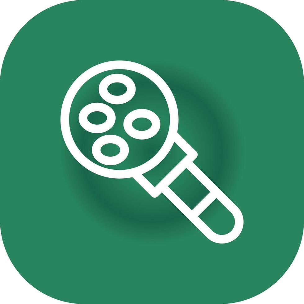 Magnifying Glass Creative Icon Design vector