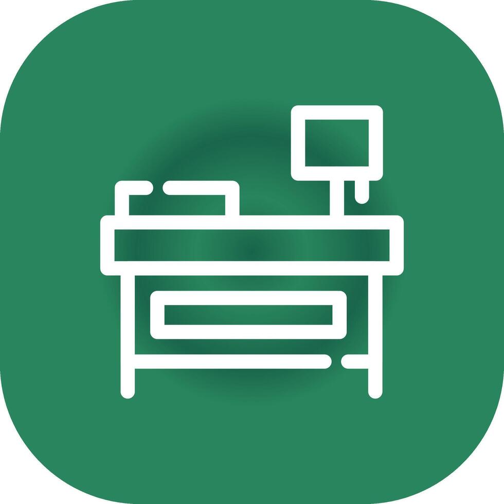 Bedside Table Creative Icon Design vector