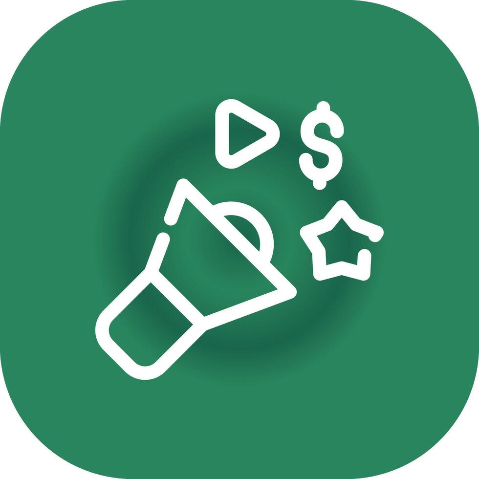 Advertising Creative Icon Design vector