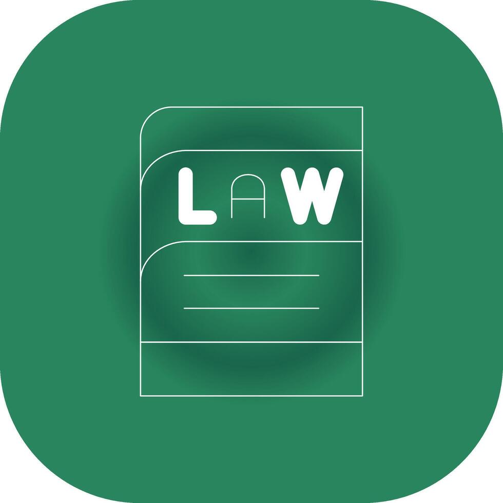 Law Book Creative Icon Design vector