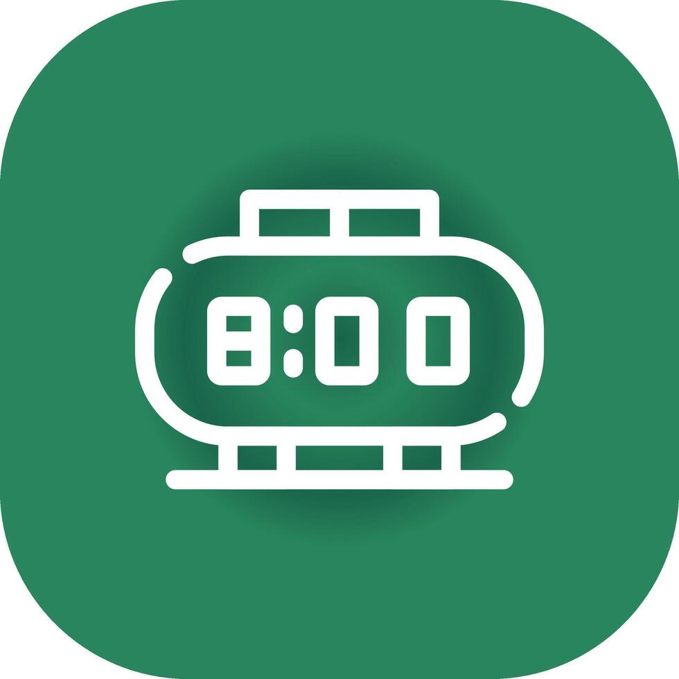 Digital Clock Creative Icon Design vector