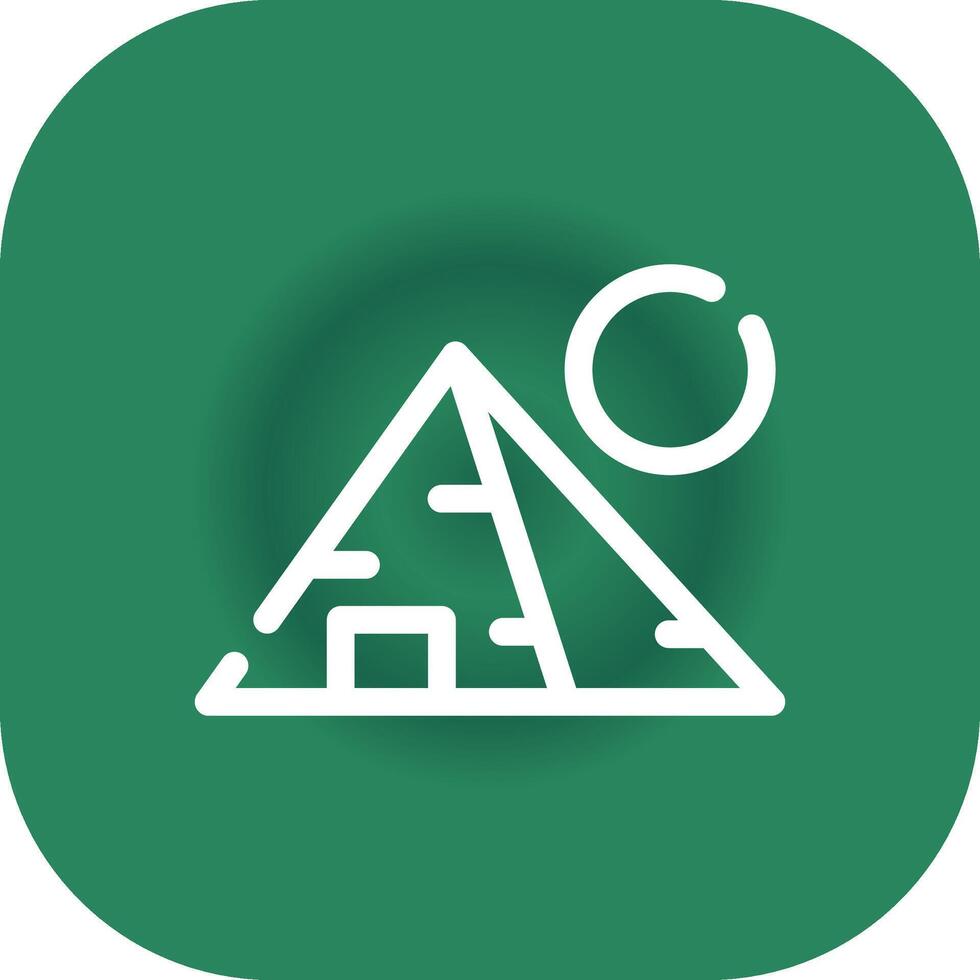 Pyramid Landscape Creative Icon Design vector