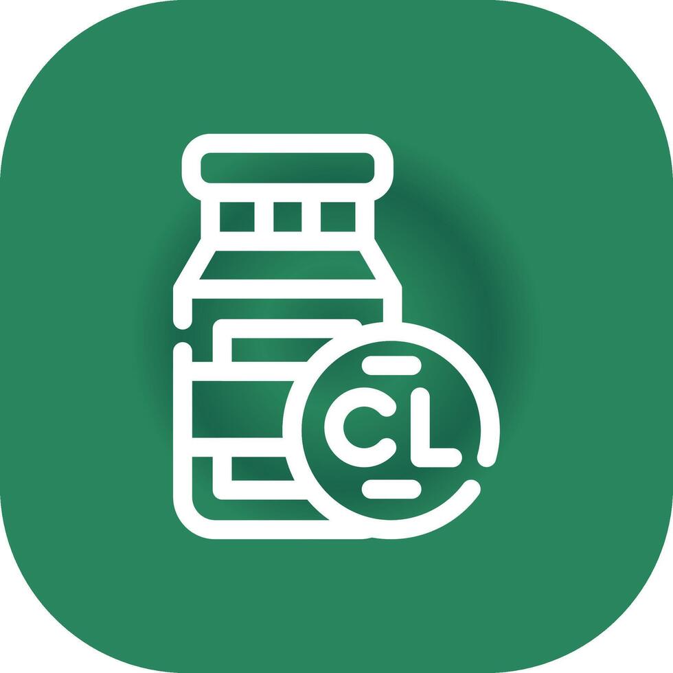 Chlorine Creative Icon Design vector