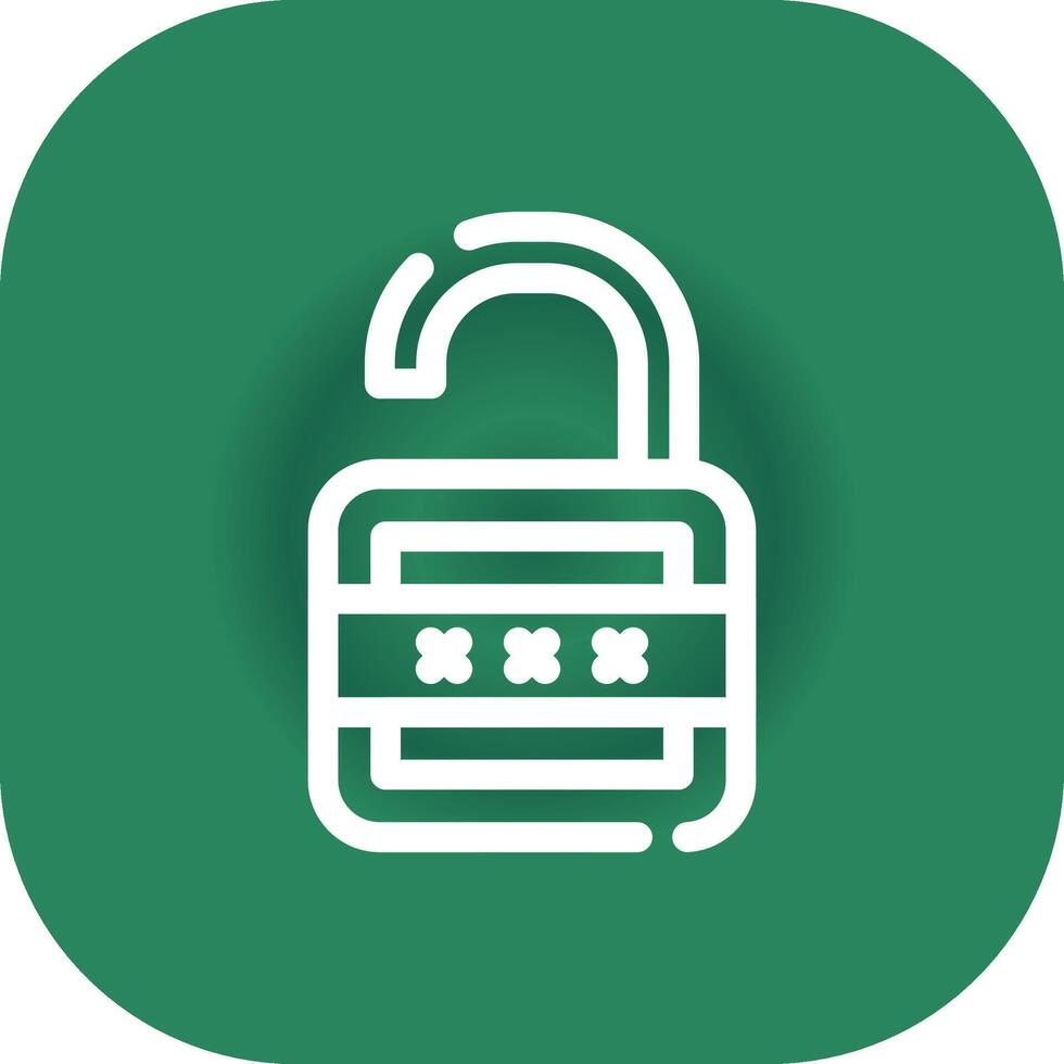 Lock Open Creative Icon Design vector