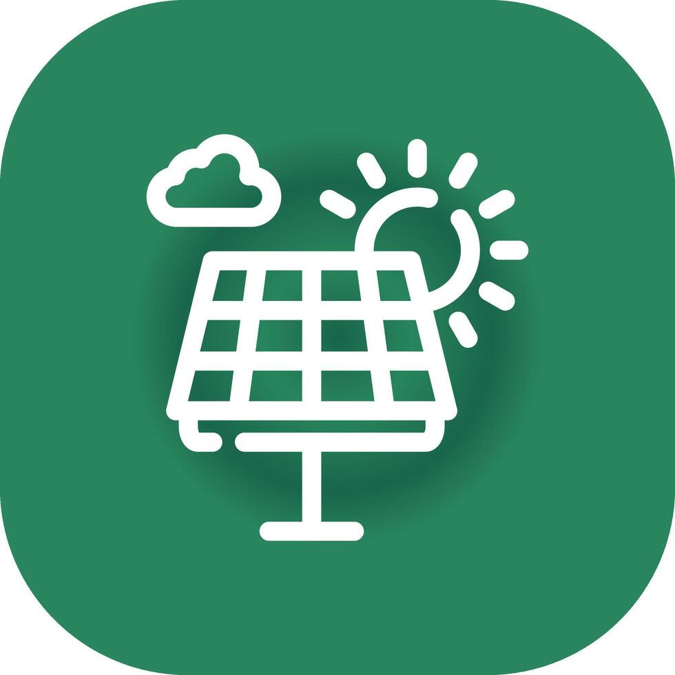 Solar Panel Creative Icon Design vector