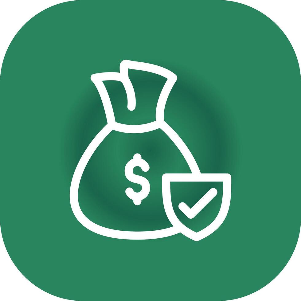 Money protection Creative Icon Design vector