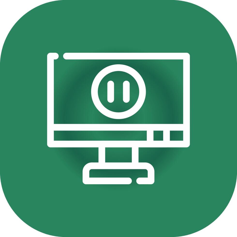 Pause Creative Icon Design vector