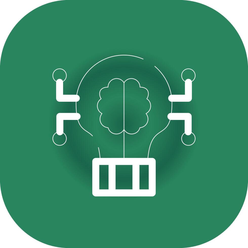 Deep Learning Creative Icon Design vector