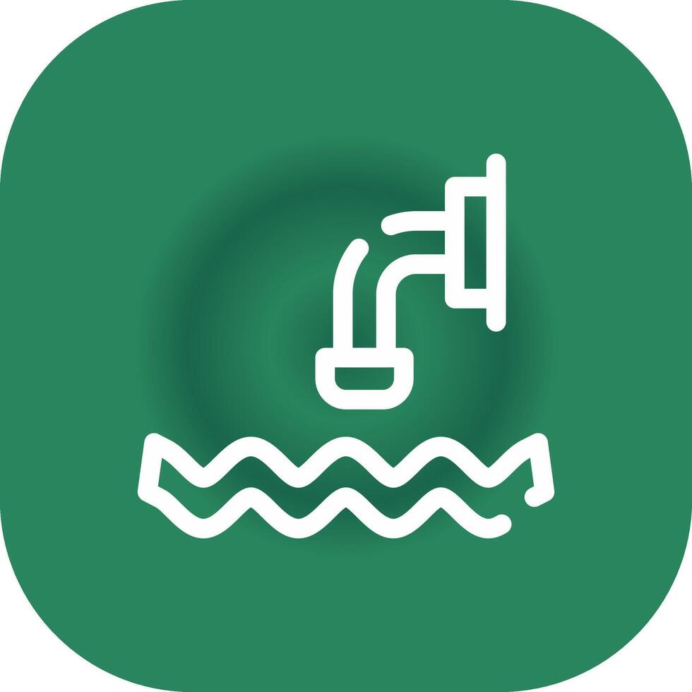 Waste Water Creative Icon Design vector