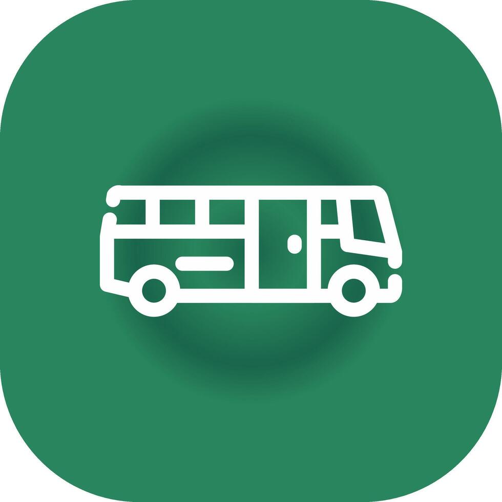 School Bus Creative Icon Design vector