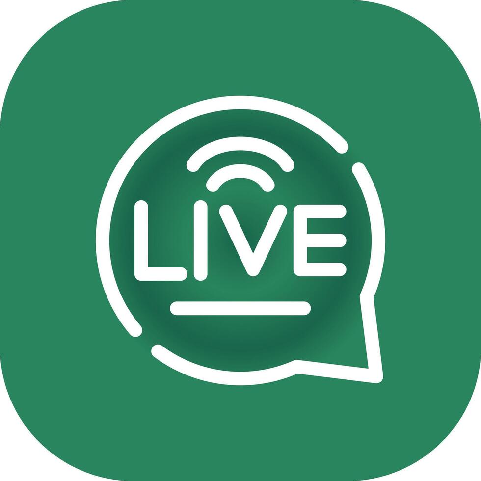 Live Chat Creative Icon Design vector