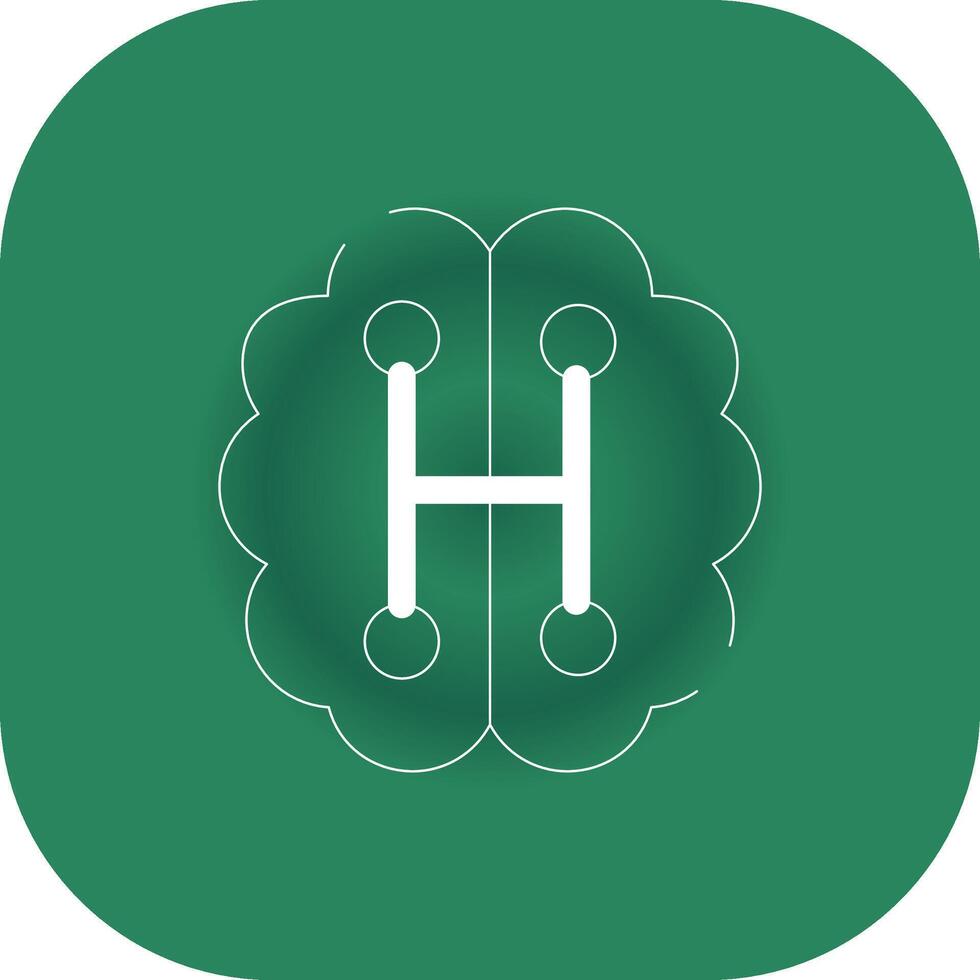 Humanoid Robot Creative Icon Design vector