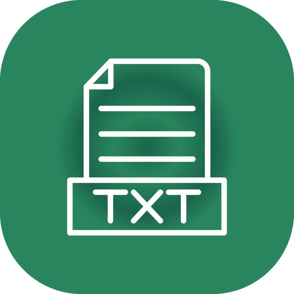 TXT creativo icono diseño vector