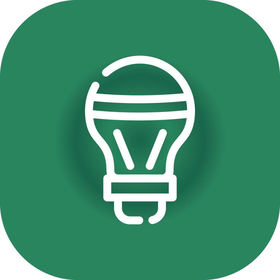 LED Bulb Creative Icon Design vector