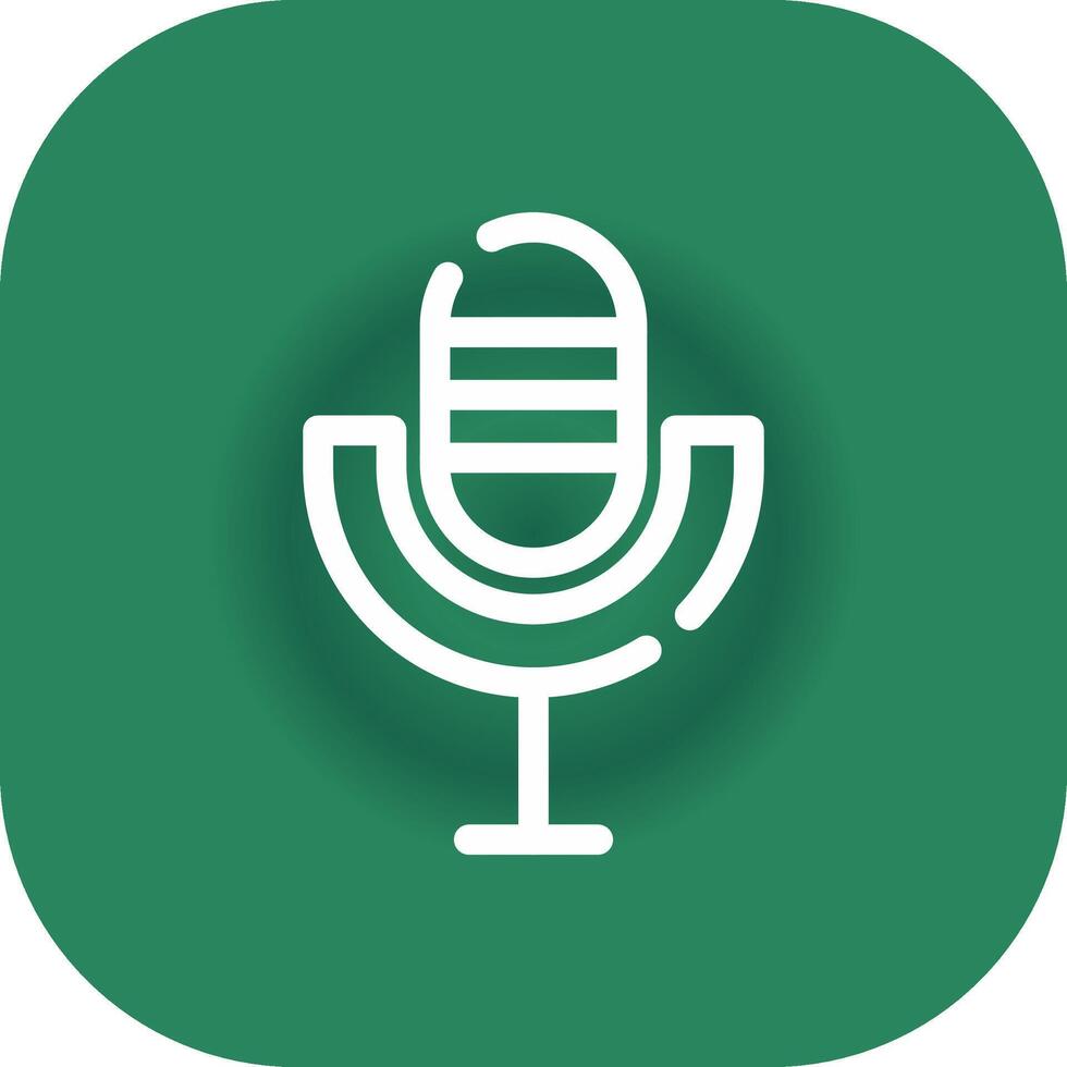 Microphone Creative Icon Design vector