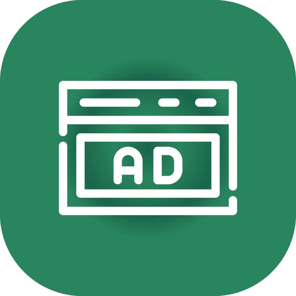 Native Advertising Creative Icon Design vector