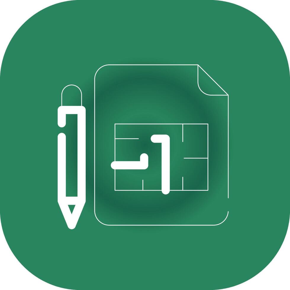 Blueprint Creative Icon Design vector