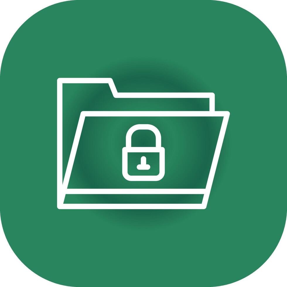 Locked Folder Creative Icon Design vector
